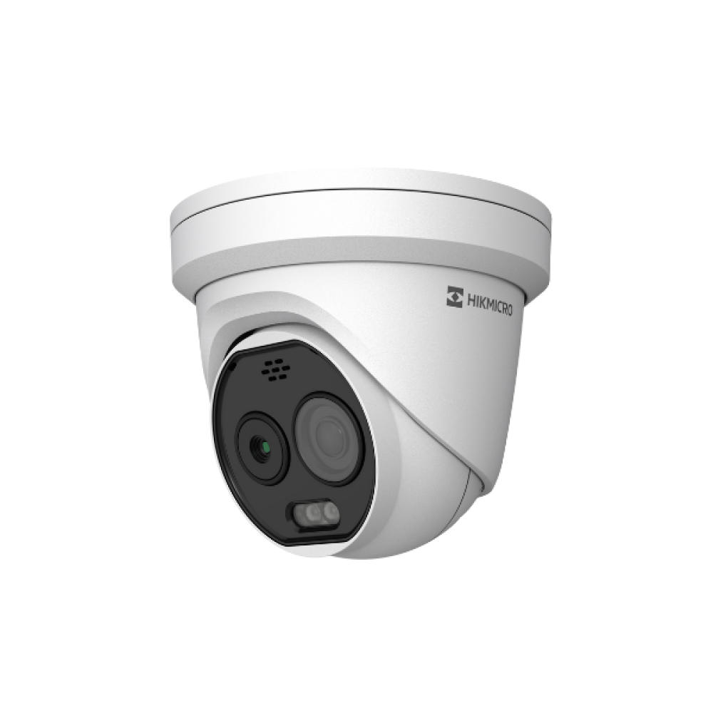 HM-TD1218-2/G0/T1A 1.8mm Thermal & Optical Bi-Spectrum Network Turret Camera Hikmicro