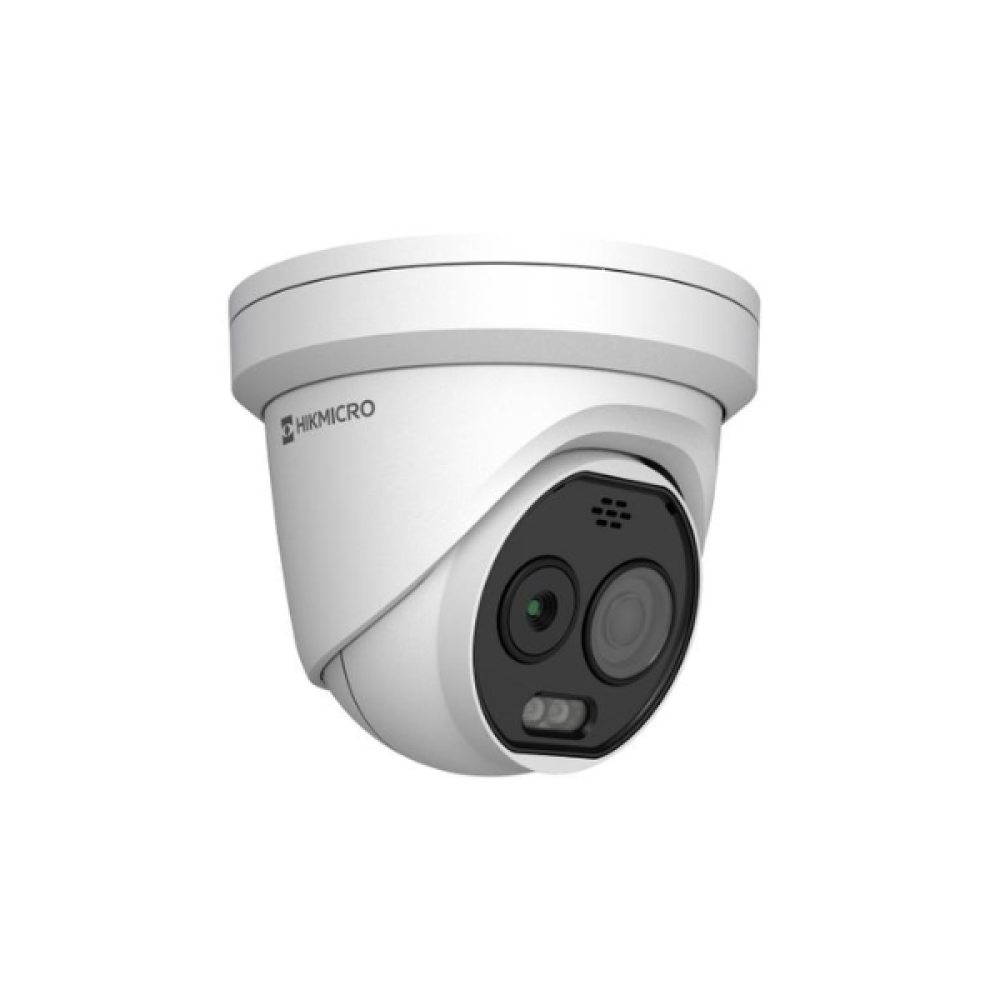 HM-TD1228-2/G1/T3A  2.1mm Thermal & Optical Bi-Spectrum Network Turret Camera Hikmicro