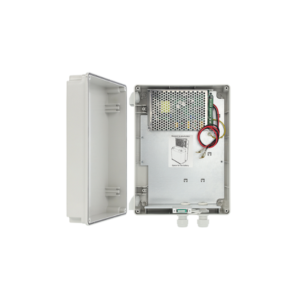 HPSG2H 13,8V/5A/17Ah switch mode power supply unit with battery backup, Grade 2, ABS enclosure IP44