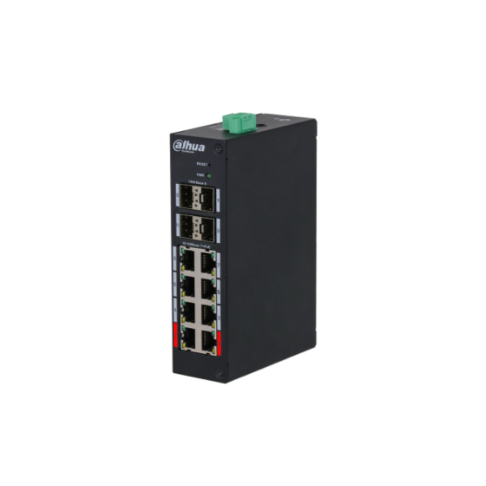 HS4412-8ET-120 12-Port Hardened Managed Switch with 8-Port PoE Dahua