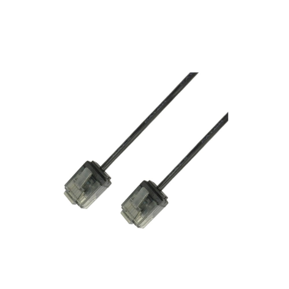 PatchCord UTP Cat6 3m Slim Μαύρο ICOC U6-SLIM-030BK2 Techly