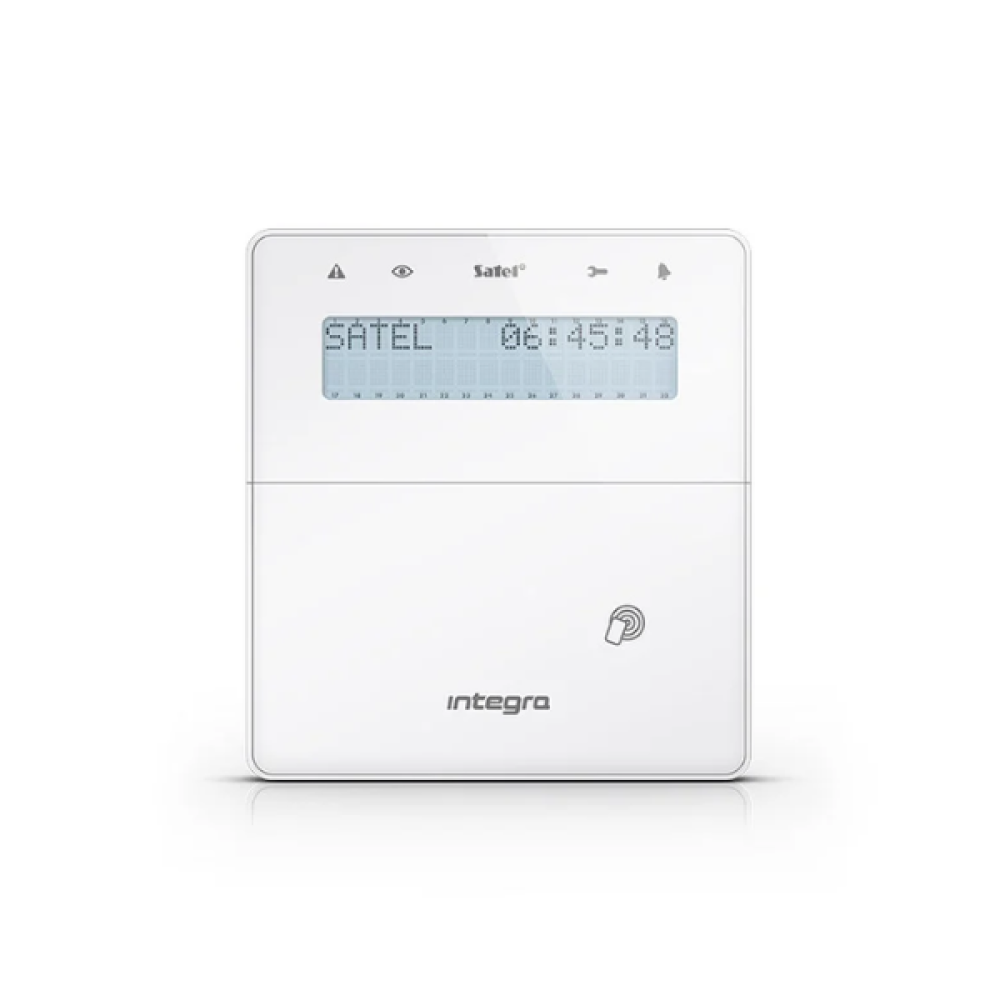 INT-KWRL2-W ασύρματο πληκτρολόγιο με οθόνη LCD συναγερμού Satel