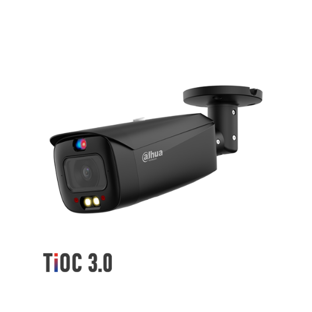 IPC-HFW3549T1-AS-PV-0280B-S5-Black 5MP Full-color Active Deterrence Fixed-focal Bullet WizSense Network Camera Dahua