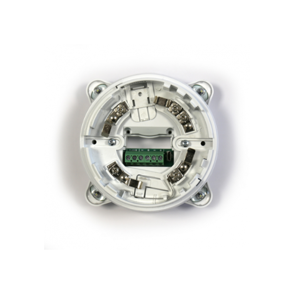 ISB1030 Λευκή Βάση Ενσύρματη Συμβατική (NO LED) Με Φωνητικά Μηνύματα Inim
