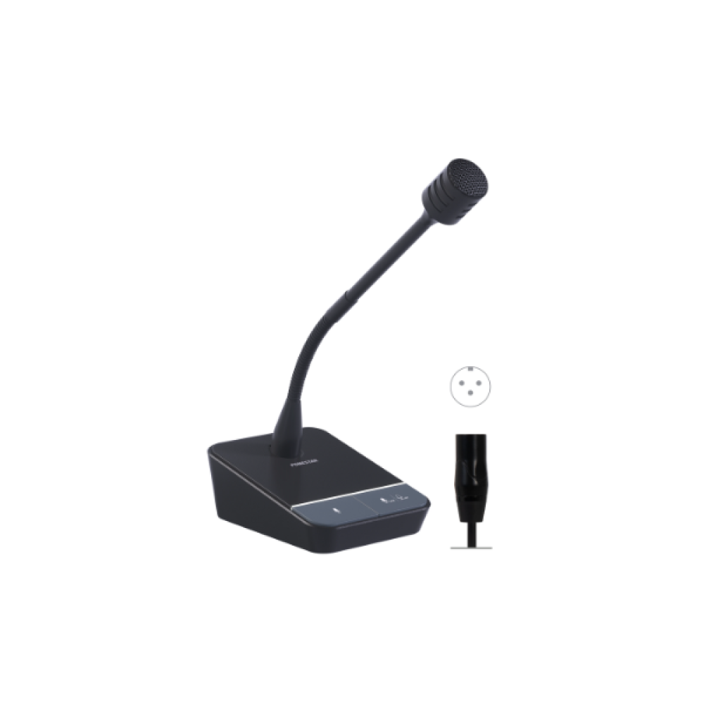 MICSET-D32XLR Μικρόφωνο Αναγγελιών Επιτραπέζιο Δυναμικό Unidirectional με XLR Connection Fonestar