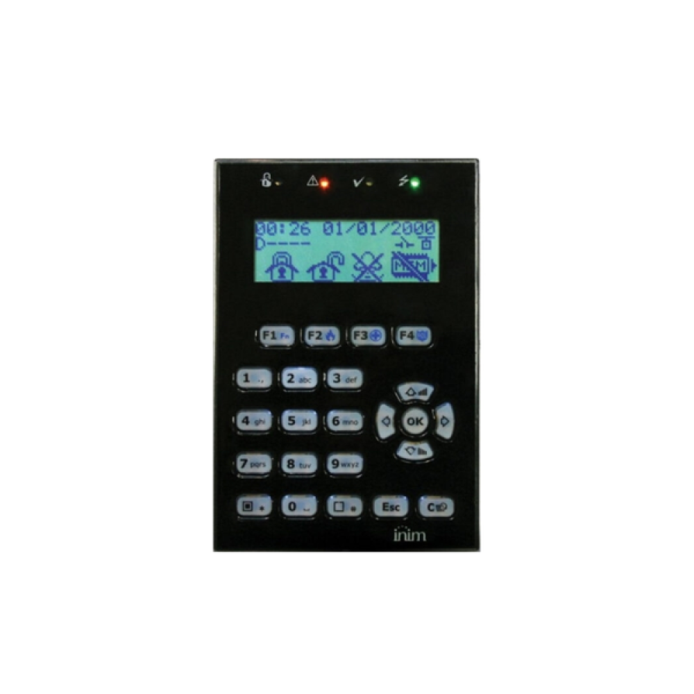 NCODE/GN Μαύρο Πληκτρολόγιο με LCD Οθόνη Γραφικών Inim