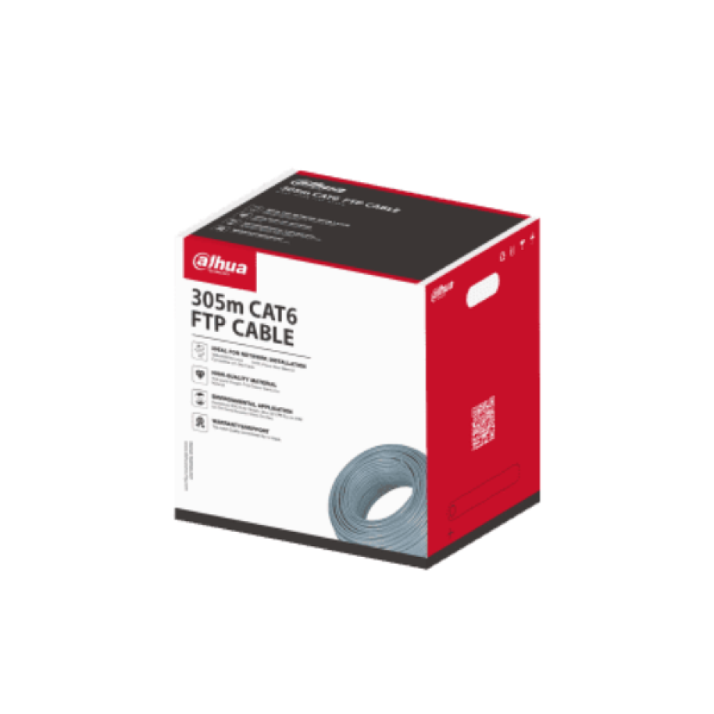PFM922I-6UN-C-V2 (Grey) 305m UTP CAT6 Cable Dahua