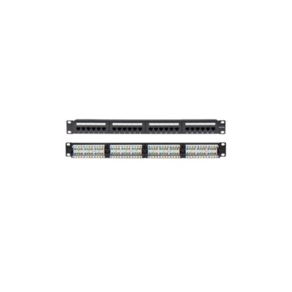 Patch Panel Cat5e 24 ports 1U 19