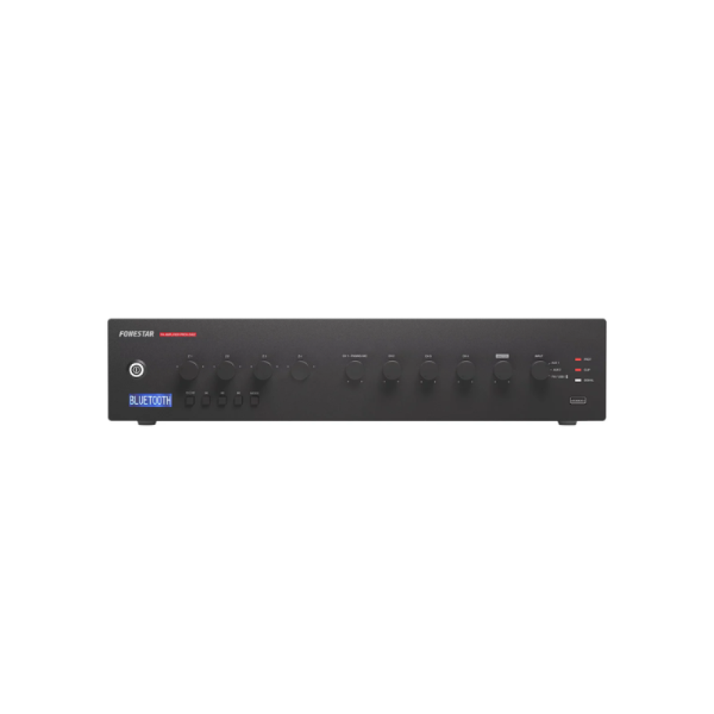 PROX-240Z Ενισχυτής PA 2-Ζωνών 240W με Bluetooth/USB/FM Player για Συστήματα 100V και 4 Ohm Fonestar