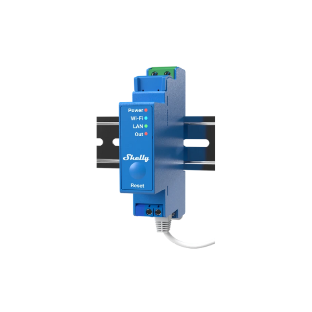 Shelly 1 PRO  Professional 1-channel DIN Rail Relay with dry contacts