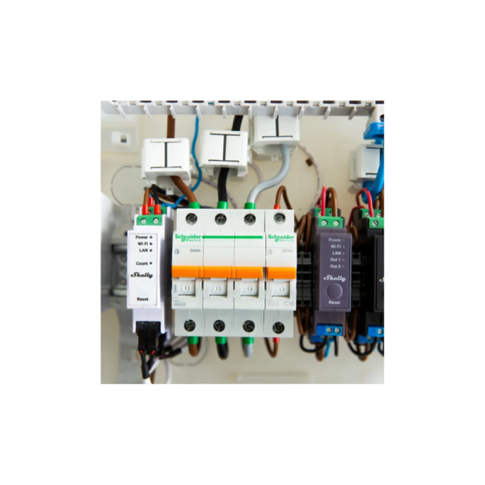 Shelly Pro 3EM  3-Phase Energy Meter 120A DIN Rail