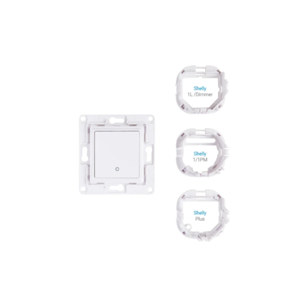 Wall Switch 1-button for Smart Relays White Shelly