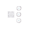 Wall Switch 2-button for Smart Relays White Shelly