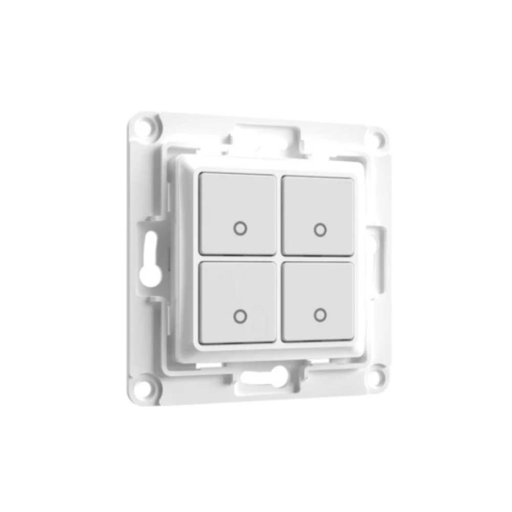 Wall Switch 4-button for Smart Relays White Shelly