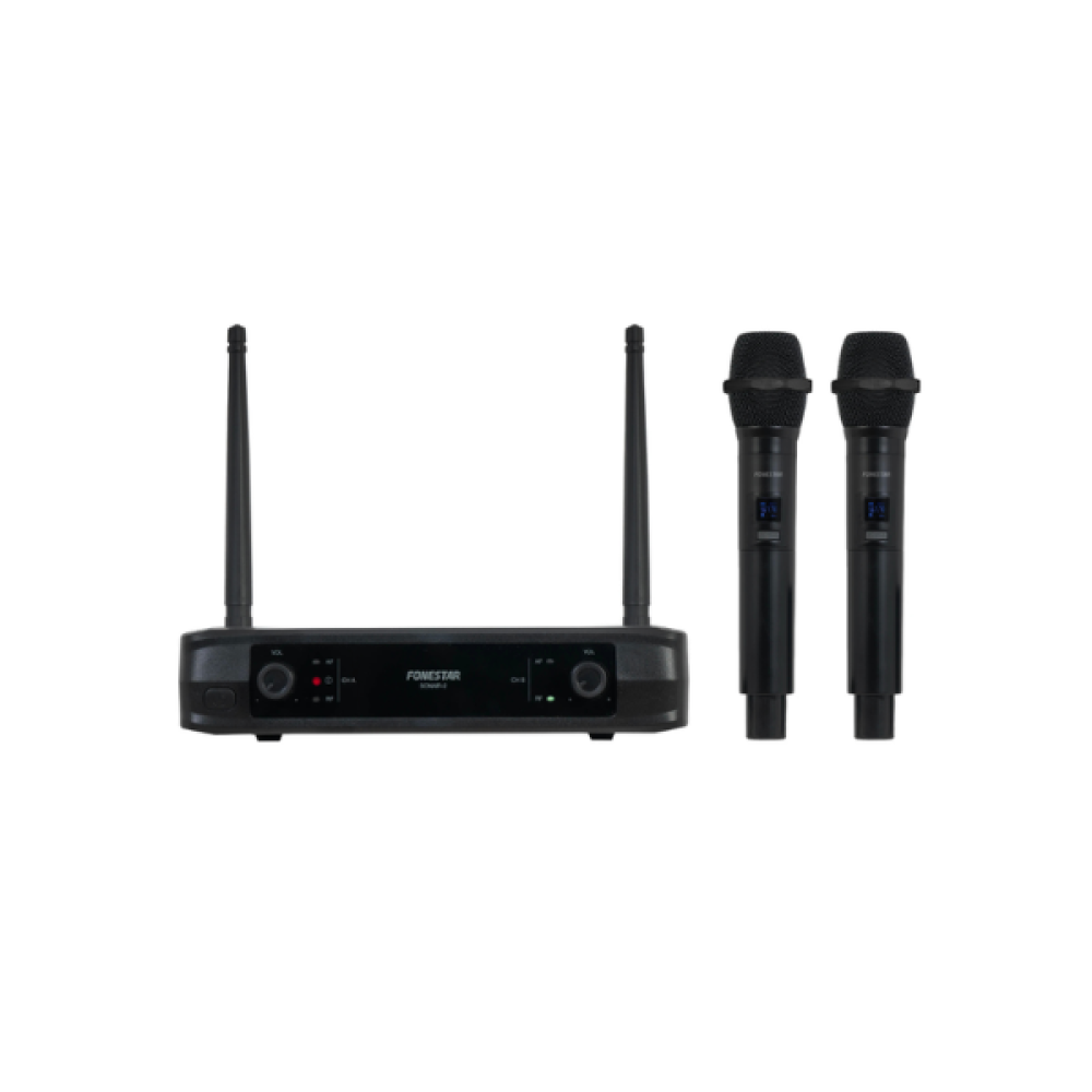 SONAIR-2M Διπλό Ασύρματο Μικρόφωνο Χειρός Fonestar