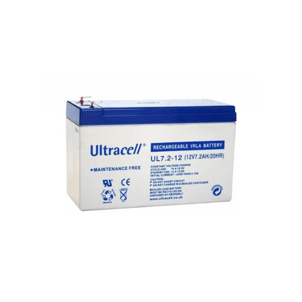 Battery VRLA Lead Acid 12V-7.2Ah UltraCell