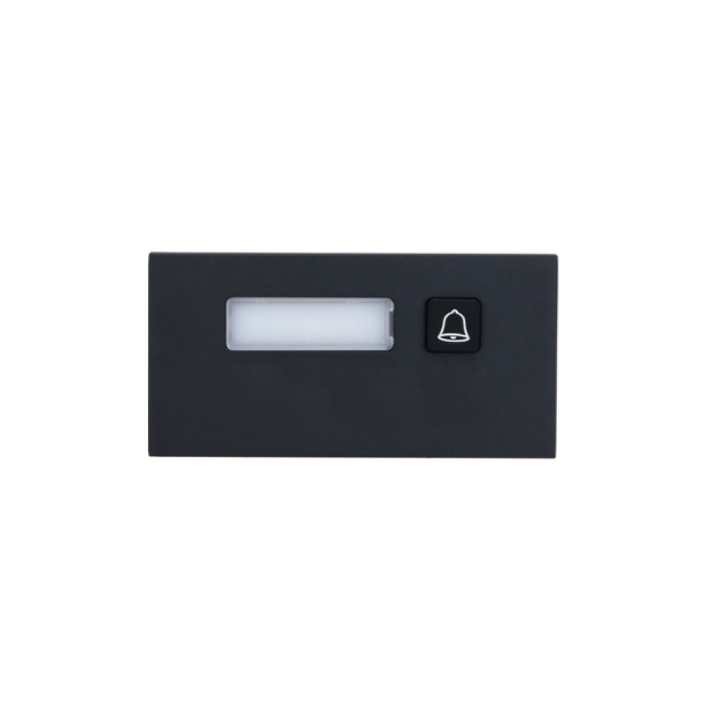 VTO4202FB-MB1 One-button Module for 2-wire IP Modular Apartment Door Station Black Dahua