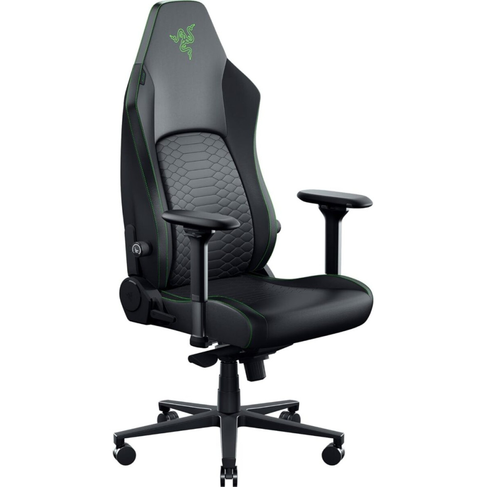 Razer Iskur V2 NewGen Black - Lumbar Support - Leather with CoolTouch - Steel Frame - 136 kg