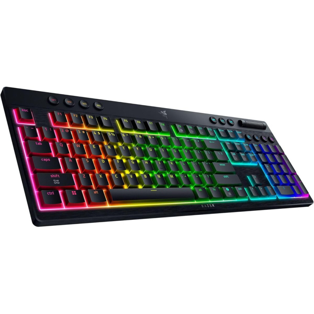 Razer BlackWidow V4 Low Profile HyperSpeed - Wireless / Bluetooth RGB Gaming Keyboard -Yellow Switch