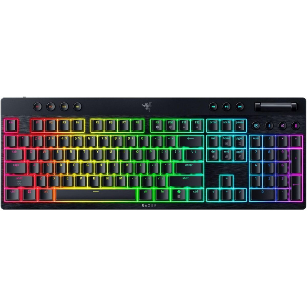 Razer BlackWidow V4 Low Profile HyperSpeed - Wireless / Bluetooth RGB Gaming Keyboard -Yellow Switch