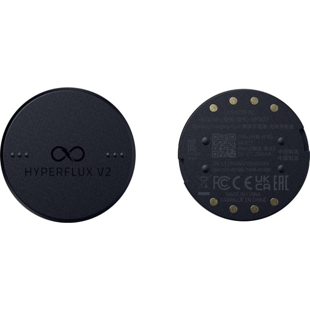 Razer Hyperflux V2 Hard - Wireless Charging Puck - Gaming Mousepad - Anti-Slip Rubber Base