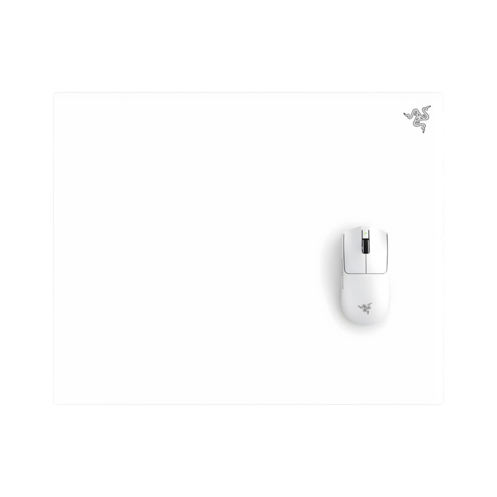 Razer ATLAS PRO White - Gaming Mouse Mat - 1.9mm Premium Tempered Glass - Scratch Resistant