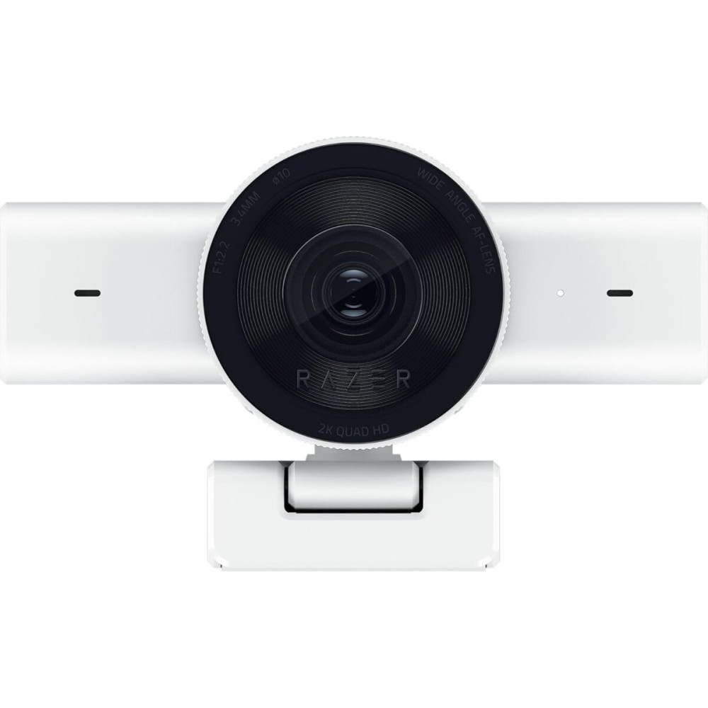 Razer KIYO V2 X White - 2K 60fps - Auto Focus - 80° FOV - Low Light Sensor - USB Streaming Webcam