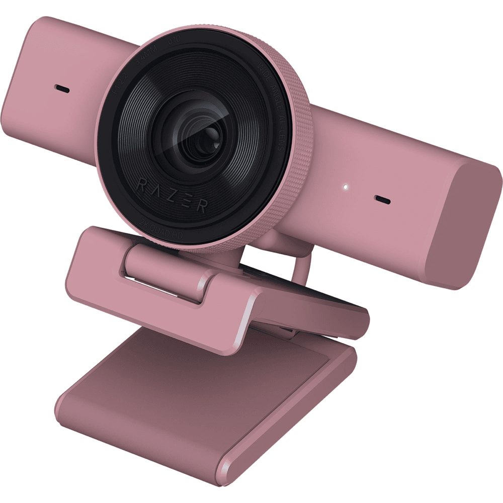 Razer KIYO V2 X Quartz - 2K 60fps - Auto Focus - 80° FOV - Low Light Sensor - USB Streaming Webcam