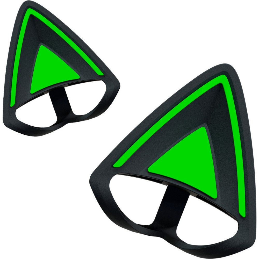 Razer Kitty Ears V2 Black - Clip on Cat Ear - Gaming Headsets / Headphones - Universal Fit