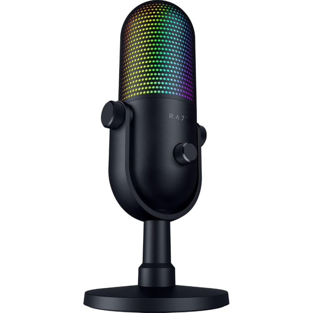 RAZER Seiren V3 Chroma 32 Bit Black - USB RGB Mic - AI Audio Processing - Noise Isolation - Mute