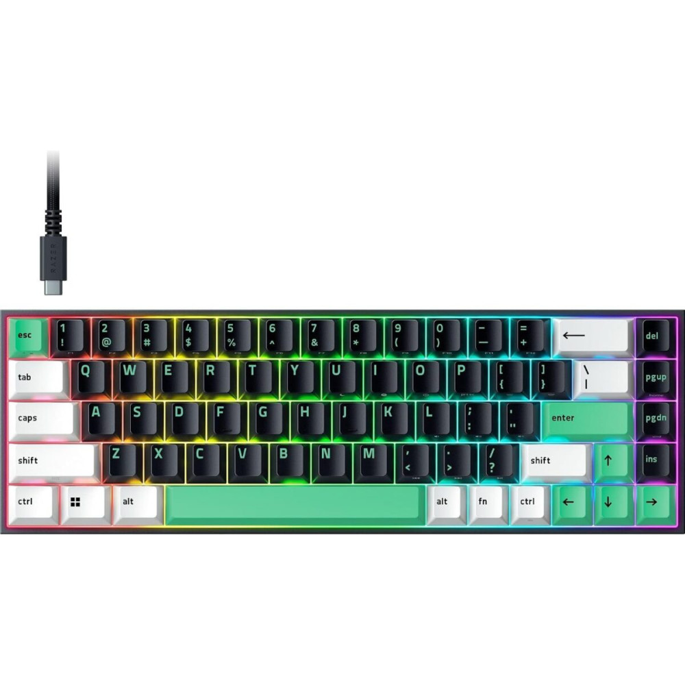 RAZER Reclusa X Mini 65% - Hot Swappable Gaming Keyboard  - Orange Tactile Switches - US Layout