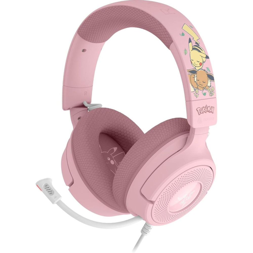 Razer Kraken V4 X - Pokemon Pikachu/Eevee - USB RGB 7.1 Gaming Headset - 40 MM Driver - PC/PS5/PS4