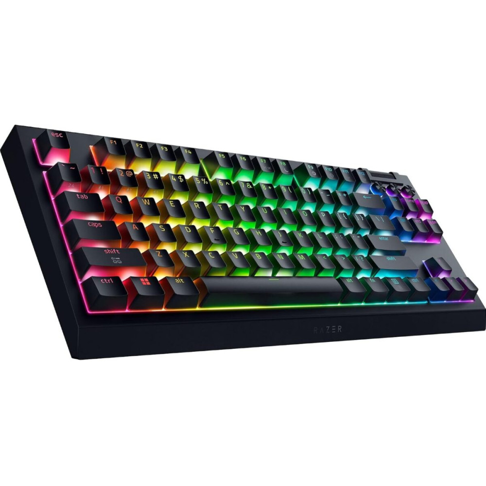 RAZER Blackwidow V4 TKL HYPERSPEED UK Layout - RGB Wireless Hot-Swap Keyboard - Orange Tactile Switc