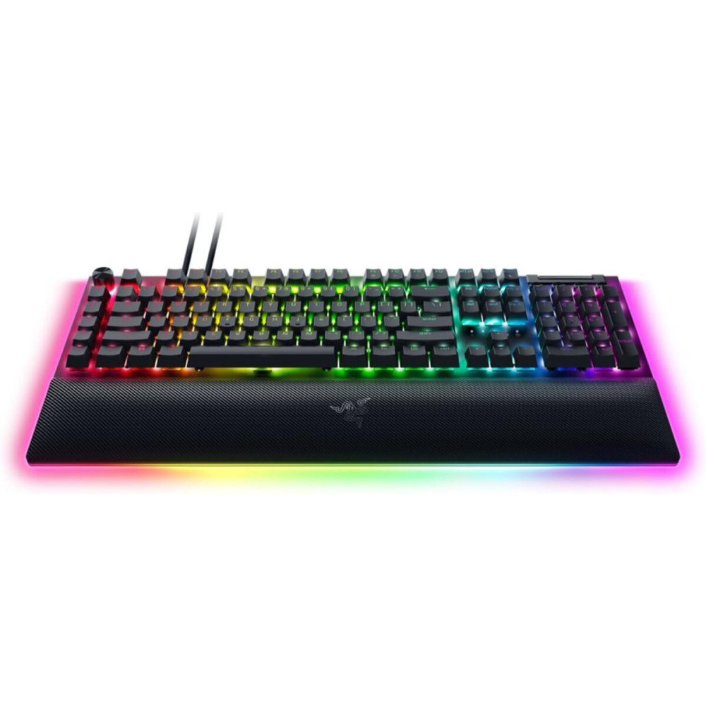 Razer BLACKWIDOW V4 PRO UK LAYOUT - Gaming Mechanical RGB Keyboard - Green Clicky Switches - Macros