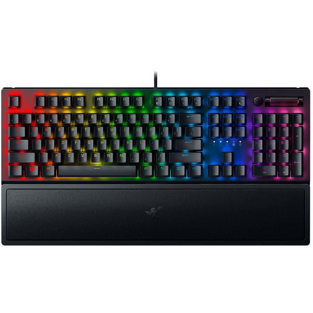 Razer BLACKWIDOW V3 - Mechanical Keyboard (Green Switch) - Wrist Rest - GR Layout