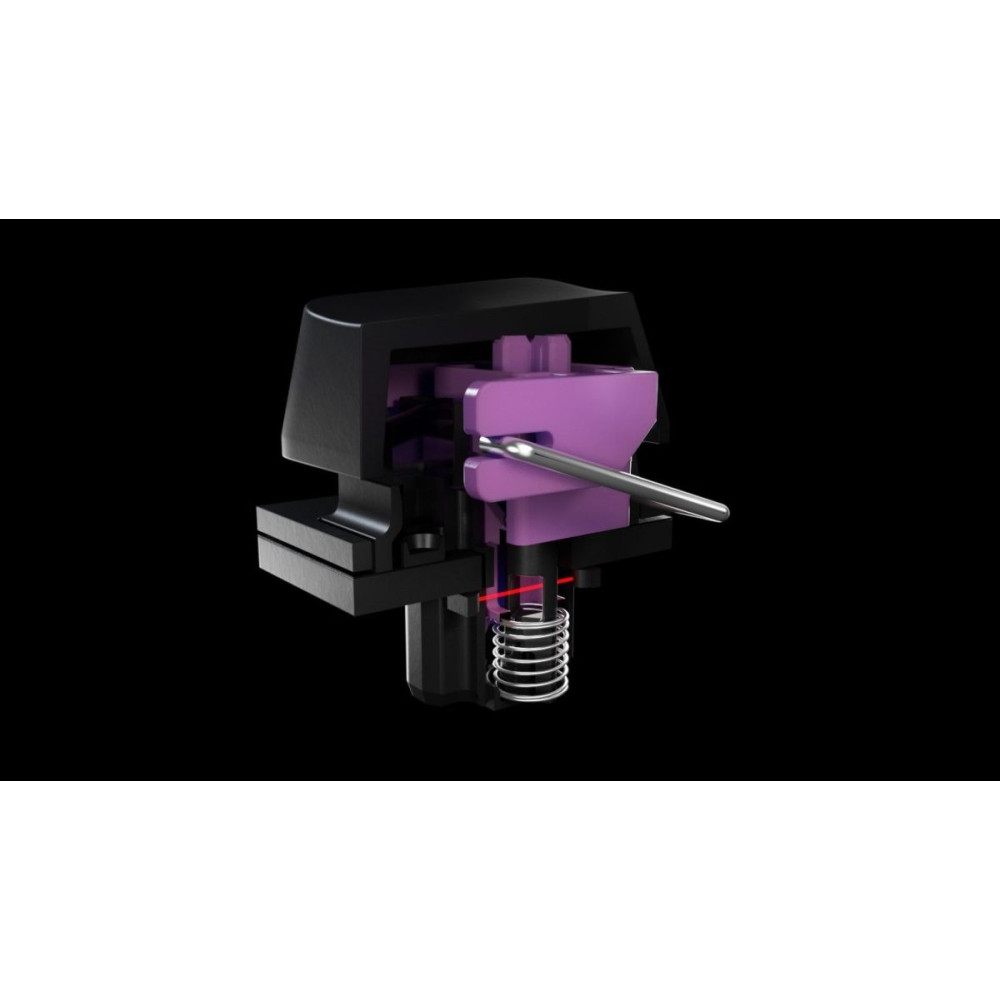 Razer HUNTSMAN MINI MERCURY ED. - 60% Opto Mechanical Gaming Keyboard Purple Switch - US Layout