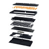 Razer BLACKWIDOW V4 75% - Mechanical RGB Gaming Keyboard - Hot-Swappable - Orange Tactile Switches