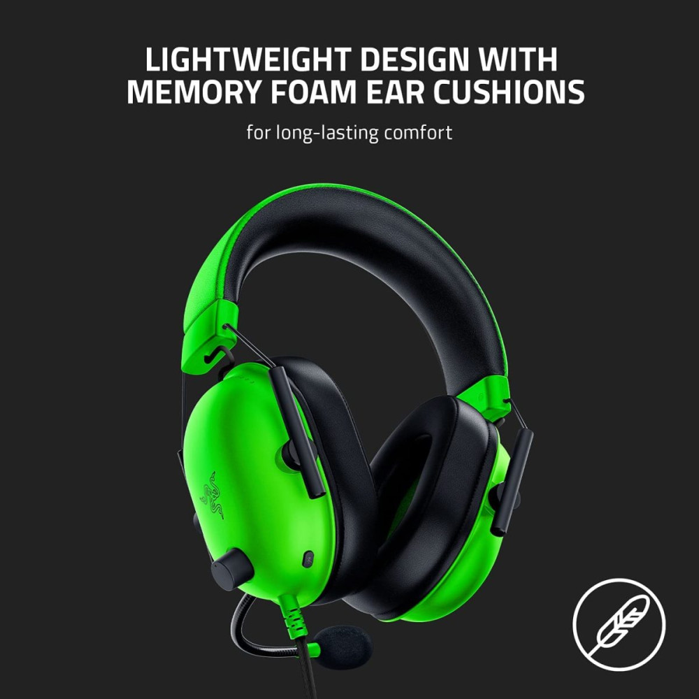 Razer BLACKSHARK V2 X GREEN Gaming Headset - 7.1 - PC/PS4/PS5