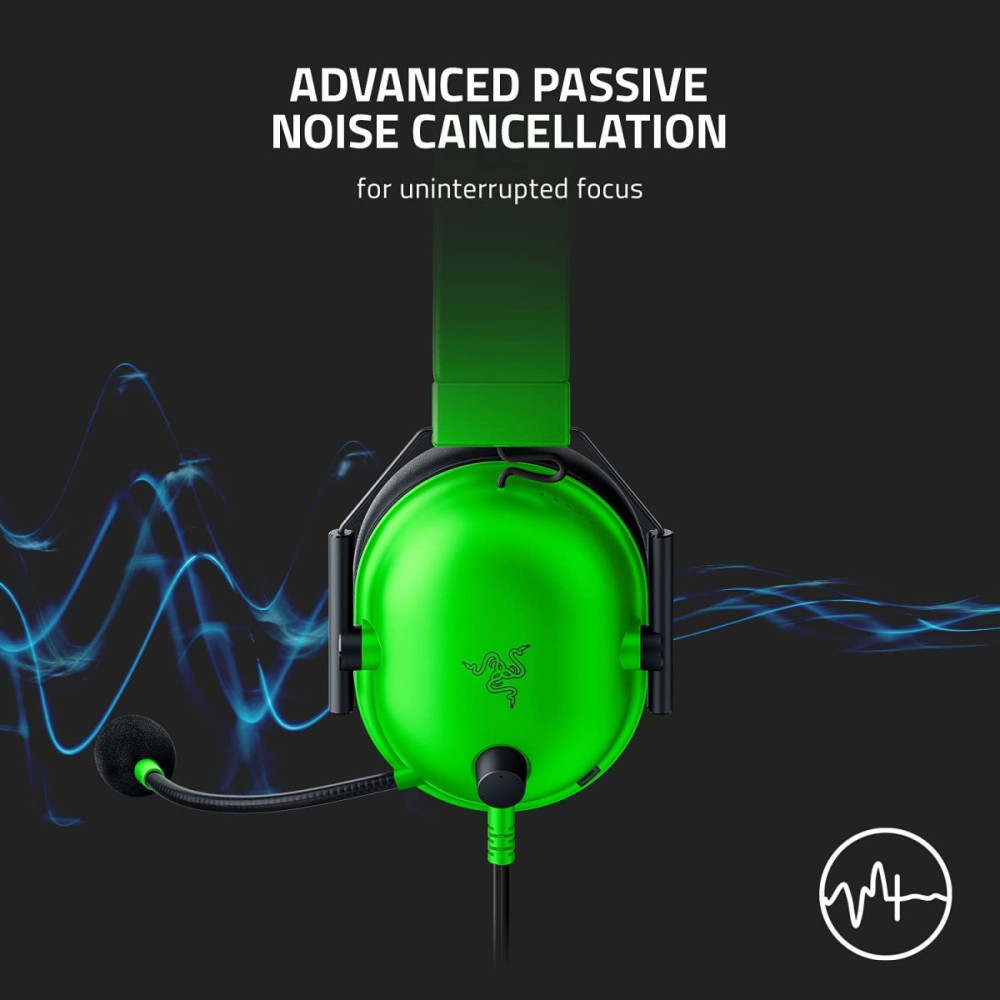 Razer BLACKSHARK V2 X GREEN Gaming Headset - 7.1 - PC/PS4/PS5