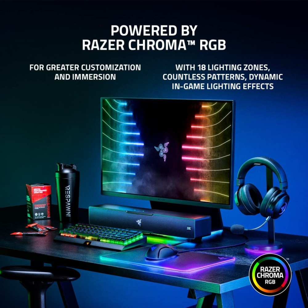 Razer LEVIATHAN V2 - RGB Gaming Sound Bar - THX Spatial 7.1 Audio