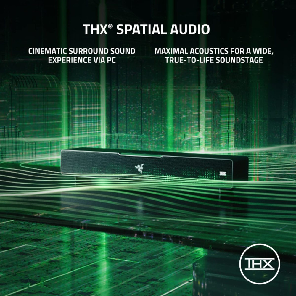 Razer LEVIATHAN V2 - RGB Gaming Sound Bar - THX Spatial 7.1 Audio