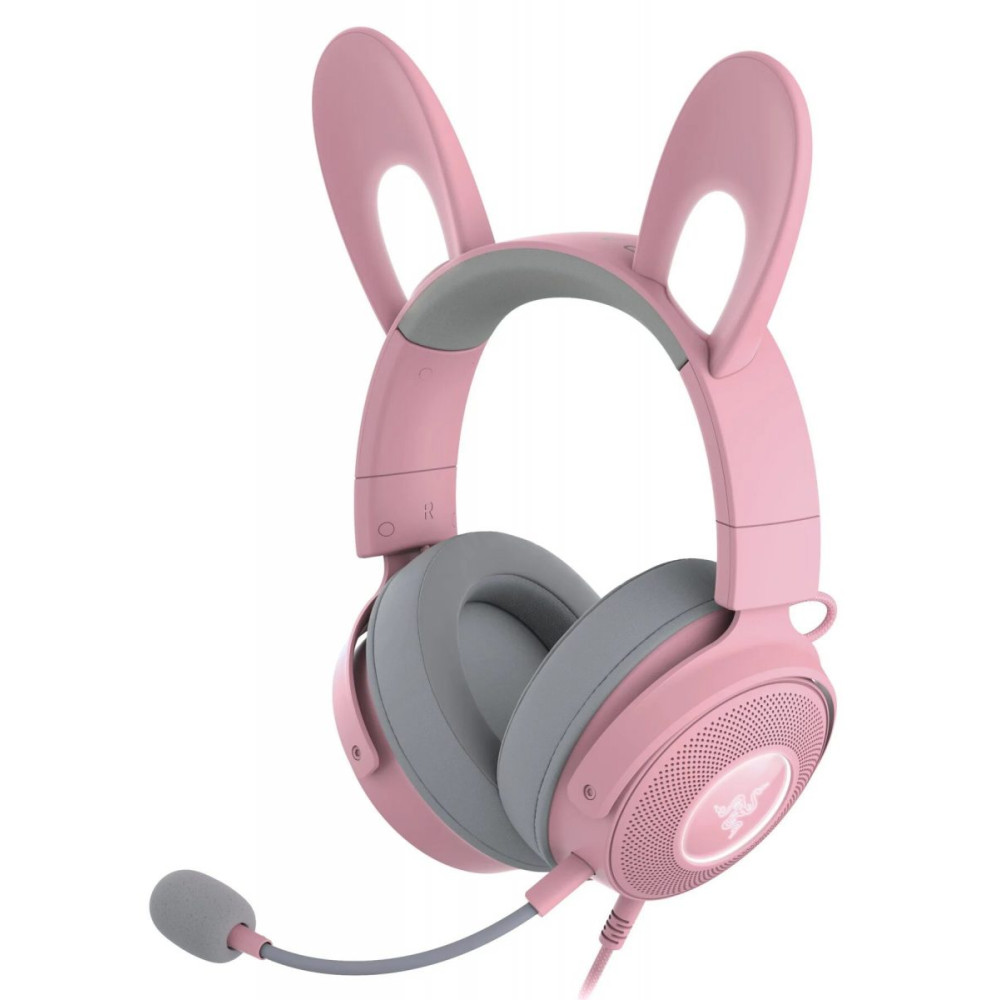 Razer KRAKEN KITTY V2 PRO - Quartz - RGB - USB 7.1 Gaming Headset - Kitty, Bear, Bunny Ears