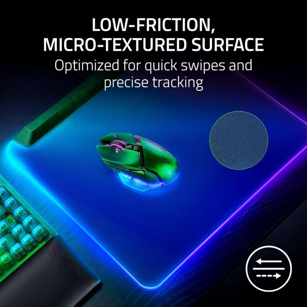 Razer FIREFLY V2 PRO Phantom Green - RGB GAMING MOUSEPAD - USB HUB - BACKLIT LIGHTING