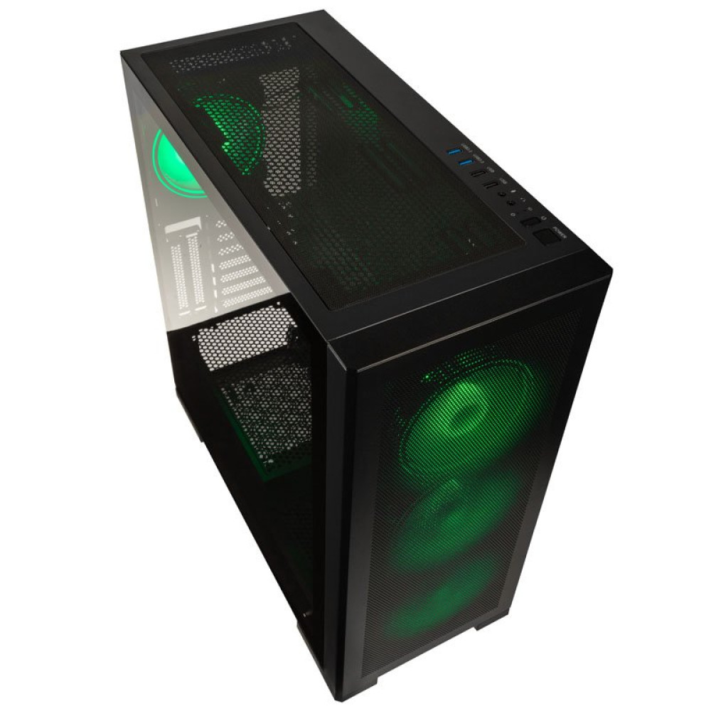 Kolink Unity Meshbay ARGB Midi ATX Tower Case - 400mm clearance (4 pre-installed fans & controller)