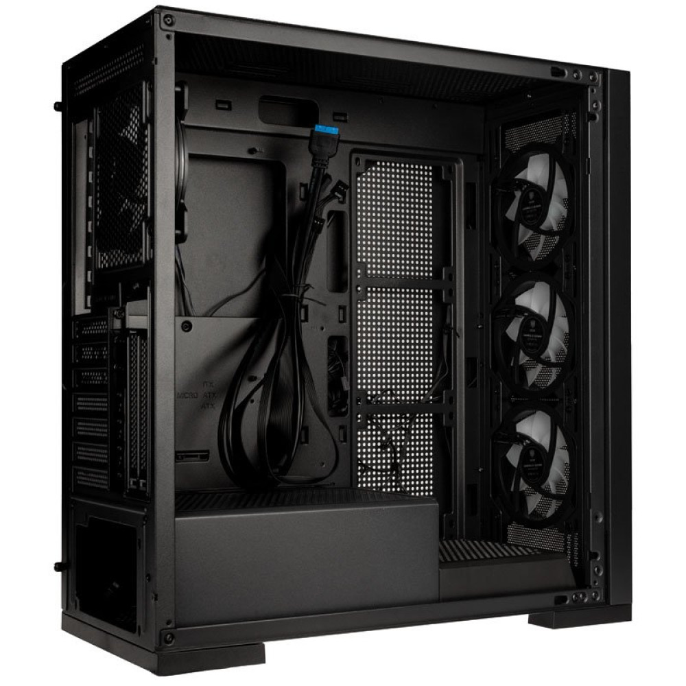 Kolink Unity Meshbay ARGB Midi ATX Tower Case - 400mm clearance (4 pre-installed fans & controller)