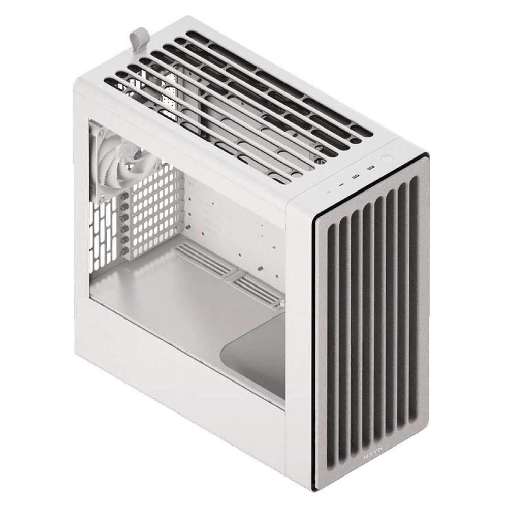 HAVN BF 360 Flow White with 180mm fans - premium ATX mid-tower