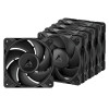 Arctic P12 Pro PST - 5 Pack - Black 120mm 3000 RPM PWM case fan