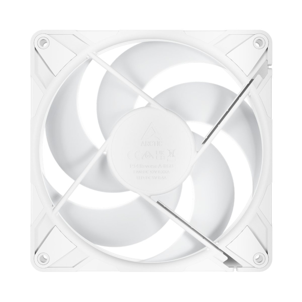 ARCTIC P14 Pro REVERSE A-RGB (White) - 3 Pack - 140mm Case Fan - fluid dynamic- 2650 RPM - PWM