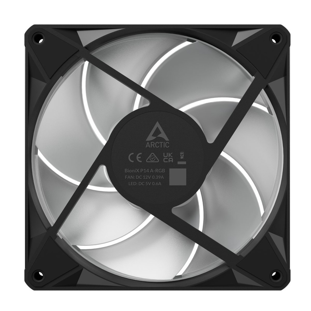 Arctic BioniX P14 A-RGB Pack of 3 - 140mm Case Fan with A-RGB - Fluid Dynamic Bearing - PWM