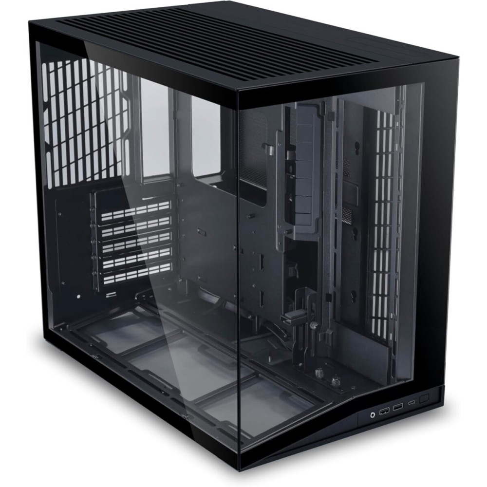 Lian Li O11D Mini V2 BLACK - ATX PC GAMING CASE - IMPROVED AIRFLOW - GPU SUPPORT BRACKET